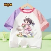 Áo Thun Bé Gái 100% Cotton Raglan Thoáng Khí Mềm Mại Giá 129.600 VNĐ