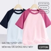 Áo Thun Bé Gái 100% Cotton Raglan Thoáng Khí Mềm Mại In Hình Cô Gái Dễ Thương 2