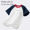 Áo Thun Bé Gái 100% Cotton Raglan Thoáng Khí Mềm Mại In Hình Cô Gái Dễ Thương 3