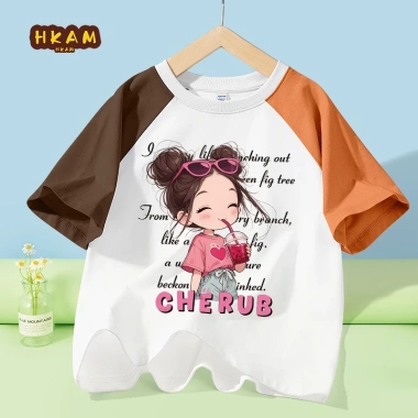 Áo Thun Bé Gái 100% Cotton Raglan Thời Trang, Thoáng Khí, Mềm Mại - Giá 129.600 VND 3 Áo Thun Bé Gái 100% Cotton Raglan Thời Trang, Thoáng Khí, Mềm Mại - Giá 129.600 VND 3