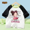 Áo Thun Bé Gái 100% Cotton Raglan Thời Trang, Thoáng Khí, Mềm Mại - Giá 129.600 VND 6