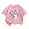 Áo thun bé gái 100% cotton tie-dye họa chú thỏ, ngắn tay, giá 129.600₫ 2