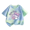 Áo thun bé gái 100% cotton tie-dye họa chú thỏ, ngắn tay, giá 129.600₫ 6