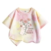 Áo thun bé gái 100% cotton tie-dye ngắn tay in hình thỏ thời trang trẻ em 120.000₫ 3