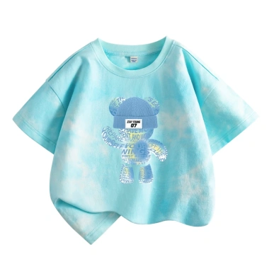 Áo thun bé gái 100% cotton Tie-Dye ngắn tay thời trang trẻ em giá 120.000đ