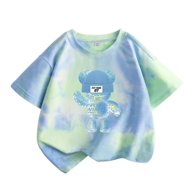 Áo thun bé gái 100% cotton Tie-Dye ngắn tay thời trang trẻ em giá 120.000đ