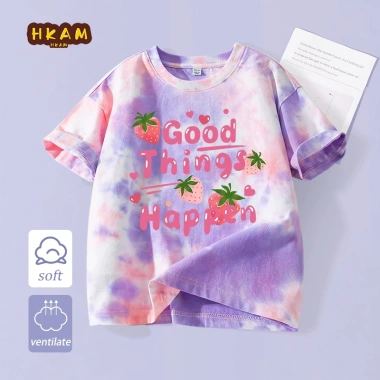 Áo thun bé gái 100% Cotton Tie‑Dye ngắn tay thời trang trẻ em hình dâu tây - chỉ 120.000₫ 7 Áo thun bé gái 100% Cotton Tie‑Dye ngắn tay thời trang trẻ em hình dâu tây - chỉ 120.000₫ 7