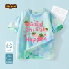 Áo thun bé gái 100% Cotton Tie‑Dye ngắn tay thời trang trẻ em hình dâu tây - chỉ 120.000₫ 10