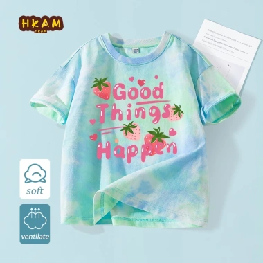 Áo thun bé gái 100% Cotton Tie‑Dye ngắn tay thời trang trẻ em hình dâu tây - chỉ 120.000₫ 10 Áo thun bé gái 100% Cotton Tie‑Dye ngắn tay thời trang trẻ em hình dâu tây - chỉ 120.000₫ 10
