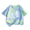 Áo thun bé gái 100% Cotton Tie‑Dye thời trang ngắn tay in bướm – giá ưu đãi 120.000₫ 6