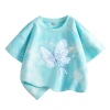Áo thun bé gái 100% Cotton Tie‑Dye thời trang ngắn tay in bướm – giá ưu đãi 120.000₫ 9