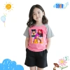 Áo thun bé gái 1.988 Huntrix KPop Demon Hunters, cotton cổ tròn, in hình sắc nét, mã Hun02 – giảm còn 90.000₫