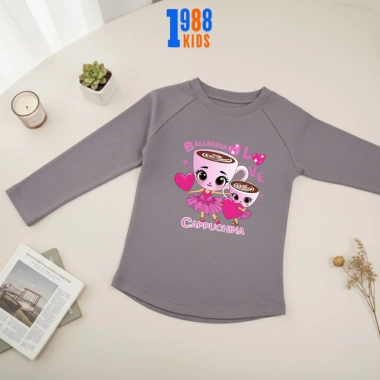Áo Thun Bé Gái 1.988Kids Tay Dài Raglan Ballerina Cappuchina Cotton 15-38kg 96.000 3