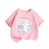 Áo thun bé gái 2.024 ngắn tay trẻ em in hình thỏ cầu vồng, mềm thoải, giá 89.000 VNĐ 9