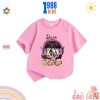 Áo thun bé gái Ariaviga đa màu, cotton thoáng mát, co giãn tốt - Giá 90.000 VNĐ 3