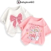 Áo thun bé gái BabyloveGO 2.026 mềm mịn, thoáng mát, in hình cute - 109.000₫