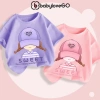 Áo thun bé gái BabyloveGO cotton mềm mịn, cộc tay thoáng mát, in hình đáng yêu 119.000₫