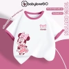 Áo thun bé gái BabyloveGO Disney cộc tay cổ tròn cotton thoáng mát 10‑40kg 119.000đ