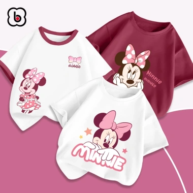 Áo thun bé gái BabyloveGO Disney cộc tay cổ tròn cotton thoáng mát 10‑40kg 119.000đ 8