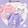 Áo thun bé gái BabyloveGO ngắn tay in hình thỏ dễ thương, khuyến mãi 119k
