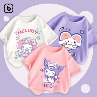 Áo thun bé gái BabyloveGO ngắn tay in hình thỏ dễ thương, khuyến mãi 119k 10