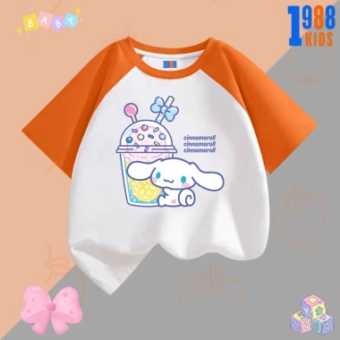 Áo thun bé gái Cinnamoroll Quần thun 1.988Kids co giãn 4 chiều, mặc mát 90.000 VND