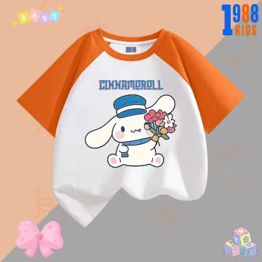 Áo thun bé gái Cinnamoroll Quần thun 1.988Kids co giãn 4 chiều, mặc mát 90.000 VND