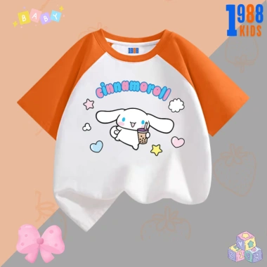 Áo thun bé gái Cinnamoroll Quần thun 1.988Kids co giãn 4 chiều, mặc mát 90.000 VND