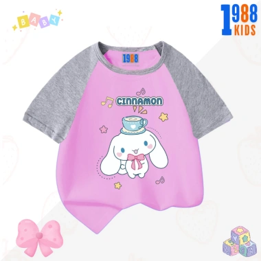 Áo thun bé gái Cinnamoroll Quần thun 1.988Kids co giãn 4 chiều, mặc mát 90.000 VND