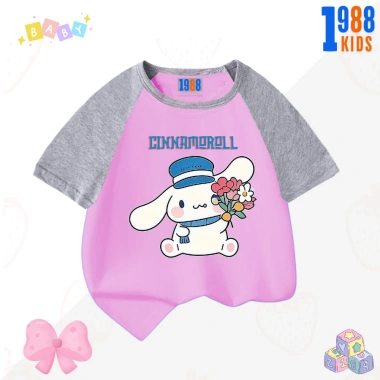 Áo thun bé gái Cinnamoroll Quần thun 1.988Kids co giãn 4 chiều, mặc mát 90.000 VND