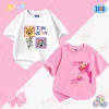 Áo thun bé gái cộc tay cotton co giãn 4 chiều, hình siêu dễ thương, size 15‑40kg, giảm giá 108.000₫ 3