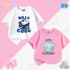 Áo thun bé gái cộc tay cotton co giãn 4 chiều, hình siêu dễ thương, size 15‑40kg, giảm giá 108.000₫ 5