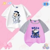 Áo thun bé gái cộc tay cotton co giãn 4 chiều, hình siêu dễ thương, size 15‑40kg, giảm giá 108.000₫ 9