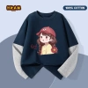 Áo Thun Bé Gái Cotton 100% Dài Tay - Mềm Mại, Thoáng Khí, In Hình Cô Gái Dễ Thương 120k 8