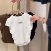 Áo thun bé gái cotton 100% phong cách Hàn Quốc, thời trang đa năng, giảm giá 20% 8