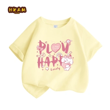 Áo thun bé gái cotton HKAM - Mềm mại, thoáng khí, dễ thương hình chó, chỉ 89k 10 Áo thun bé gái cotton HKAM - Mềm mại, thoáng khí, dễ thương hình chó, chỉ 89k 10