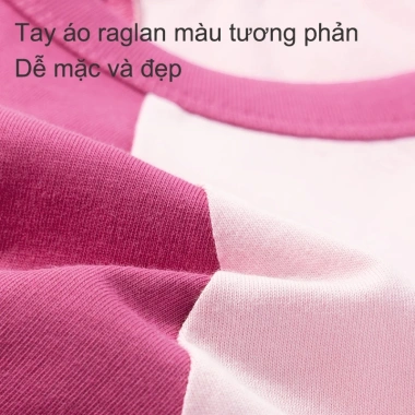 Áo Thun Bé Gái Cotton Raglan 100% Thoáng Khí In Hình Thỏ Dễ Thương HKAM Giá 91.800 4