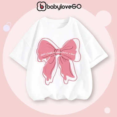Áo thun bé gái form rộng BabyloveGO 2.026 cotton mềm mịn, thoáng mát, in hình dễ thương 129k 4