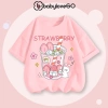 Áo thun bé gái form rộng BabyloveGO 2.026 cotton mềm mịn, thoáng mát, in hình dễ thương 129k 8