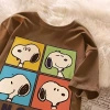 Áo Thun Bé Gái Hàng Đầu Mùa Hè Snoopy In Hình Thoáng Khí Cotton Giá 143.332đ 5