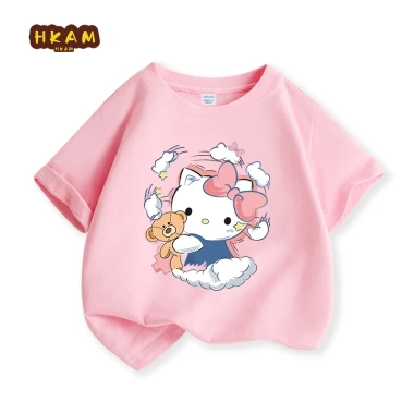 Áo thun bé gái Hello Kitty 100% cotton mềm mại thoáng khí - Giá ưu đãi 89.000đ 9 Áo thun bé gái Hello Kitty 100% cotton mềm mại thoáng khí - Giá ưu đãi 89.000đ 9