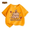 Áo thun bé gái HKAM 100% Cotton mềm mại, in hình capybara - Giá 78.673 VND 7