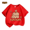 Áo thun bé gái HKAM 100% Cotton mềm mại, in hình capybara - Giá 78.673 VND 9