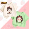 Áo thun bé gái HKAM 2.024 100% Cotton ngắn tay họa tiết dễ thương Giá 89.000 VND