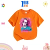 Áo thun bé gái họa tiết cô gái tóc hồng, thoáng mát, thấm mồ hôi, nhiều màu, 90.000₫ 4