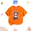 Áo thun bé gái in cô gái đeo kính, cotton thoáng mát, mã 43 - Giá 90.000đ 5