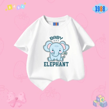 Áo thun bé gái in hình đáng yêu HT01 cotton mỏng, nhiều màu, size 15‑38kg, 90.000₫