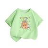 Áo thun bé gái in hình nước cam 100% cotton ngắn tay mùa hè - 89.000₫ 4