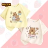 Áo thun bé gái Unisex 100% Cotton mềm mại thoáng khí in hình Capybara - Giá 85.000đ