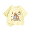 Áo thun bé gái Unisex 100% Cotton mềm mại thoáng khí in hình Capybara - Giá 85.000đ 4